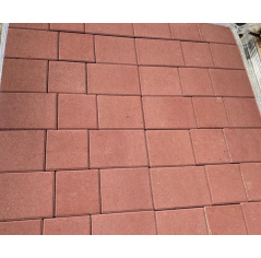 Тротуарная плитка Новый город 238x158x60мм Красный