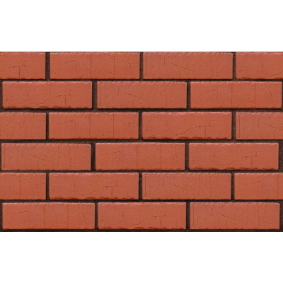 Кирпич фасадный клинкерный пустотелый ЛСР тёмно-красный Амстердам винтаж 250х85х65 мм #1
