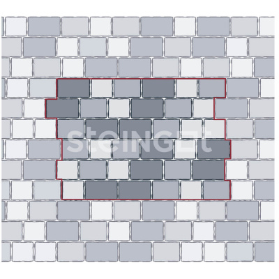 Тротуарная плитка Steingot Старый город Loto Bianca #2