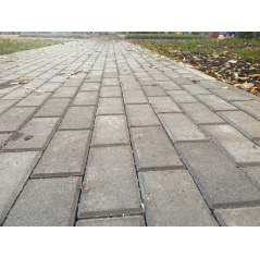 Тротуарная плитка Брусчатка 200x100x60мм Серый
