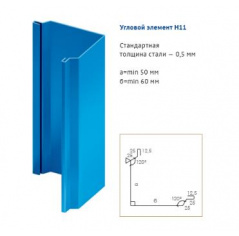 Угловой элемент сэндвич-панели H11