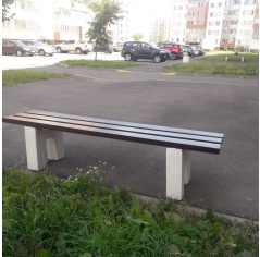 Скамейка бетонная без спинки
