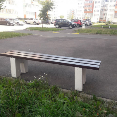 Скамейка бетонная без спинки #1