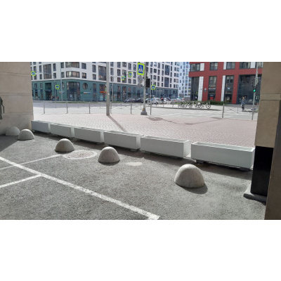 Вазон бетонный прямоугольный #4