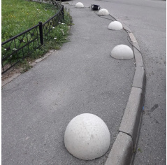Бетонная полусфера