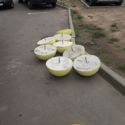 Бетонная полусфера #1