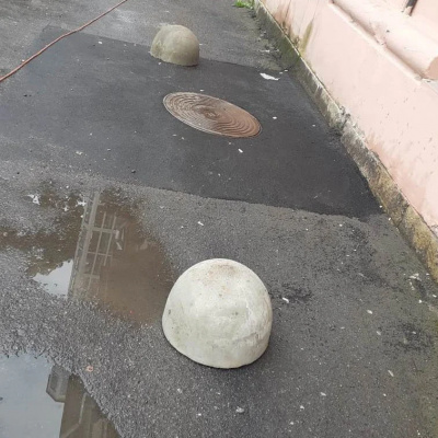 Бетонная полусфера #1