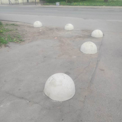 Бетонная полусфера #1