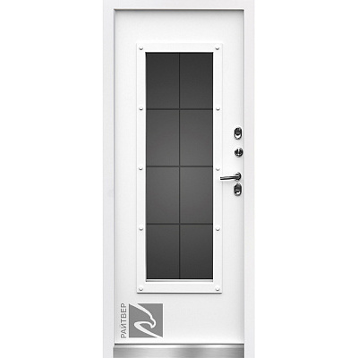 Входная дверь Англия 9005 Термо, Белый матовый, 980x2080, левое #1