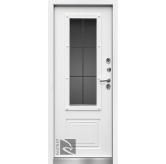 Входная дверь Бристоль 7024 Термо, Белый матовый, 980x2080, левое