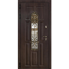 Входная дверь Лион Термо Темный орех, 960/2050, левое