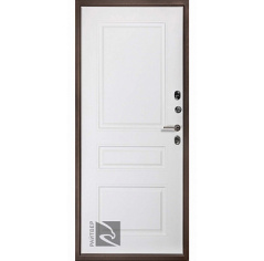 Входная дверь Прадо Термо Ясень белый, 980x2080, правое