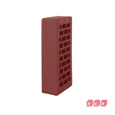 Кирпич лицевой керамический ЛСР пустотелый винный 1 NF гладкий #4