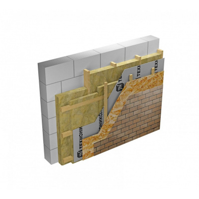 Каменная вата ТЕХНОНИКОЛЬ Техноблок Стандарт 1200х600х100 мм, 6 шт #4