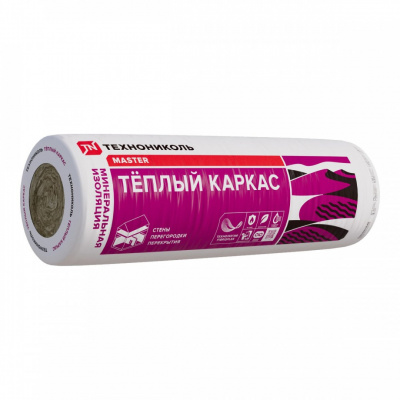 Мат минераловатный ТЕХНОНИКОЛЬ 37 RN Тёплый каркас, 4000x1220x150 мм, 4,88 м2 #1