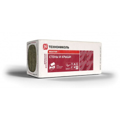 Плита минераловатная ТЕХНОНИКОЛЬ 34 PN Стены и крыши ПРОФ, 1200x600x100 мм, 8,64 м2