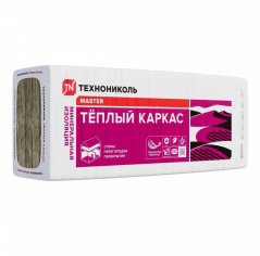 Плита минераловатная ТЕХНОНИКОЛЬ 37 PN Тёплый каркас ПРОФ, 1200x610x50 мм, 7,32 м2