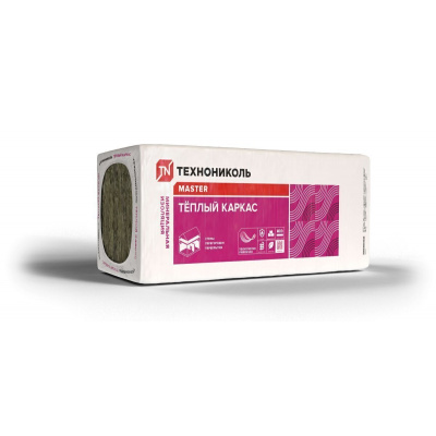 Плита минераловатная ТЕХНОНИКОЛЬ 37 PN Теплый каркас, 1200x610x50 мм, 7,32 м2 #1