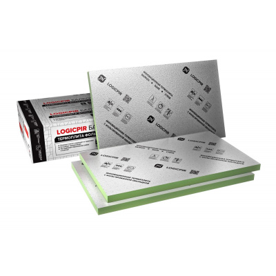 Плита теплоизоляционная LOGICPIR Балкон ТЕХНОНИКОЛЬ Ф/Ф 1200х600х20 мм #1