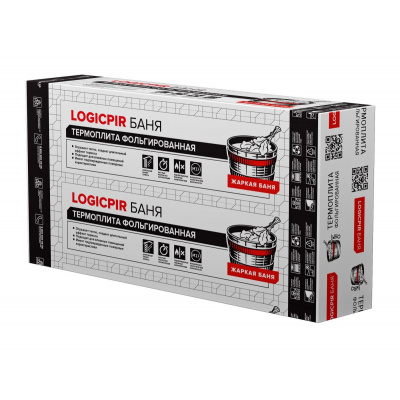 Плита теплоизоляционная LOGICPIR Баня ТЕХНОНИКОЛЬ Ф/Ф Г1 L-1190х590х50 мм, L-кромка #2