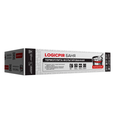 Плита теплоизоляционная LOGICPIR Баня ТЕХНОНИКОЛЬ Ф/Ф Г1 L-1190х590х30 мм, L-кромка #2