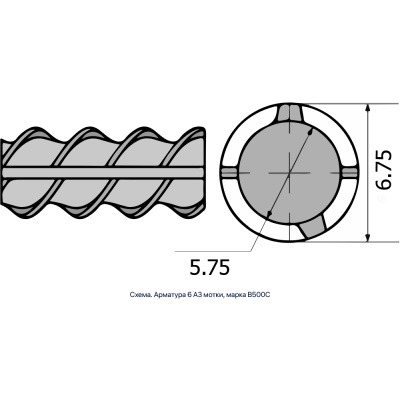 Арматура 6 А3 мотки, марка В500С #2