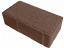 Тротуарная плитка Брусчатка 200x100x80мм Коричневый ##1