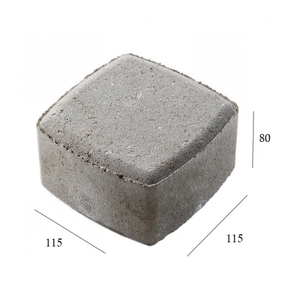 Тротуарная плитка Классико 115x115x80 Серый #1