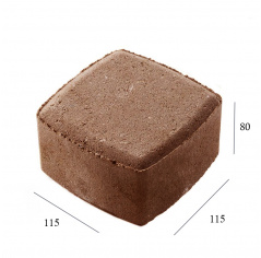 Тротуарная плитка Классико 115x115x80 Коричневый