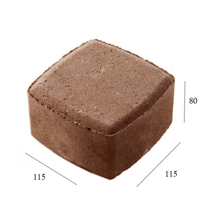 Тротуарная плитка Классико 115x115x80 Коричневый #1