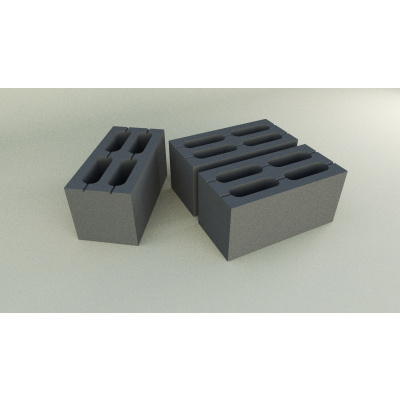 Камень стеновой 390х190х188 Серый #1