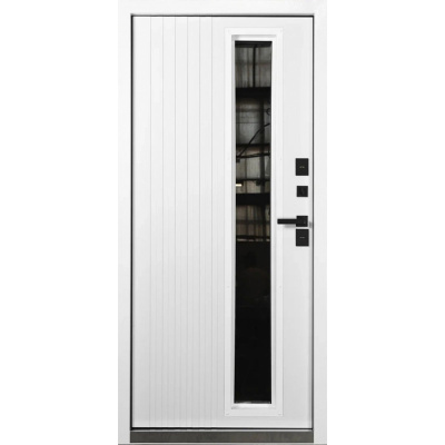 Входные двери Мельбурн 7024 Термо - Белый матовый ПП #2