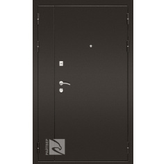 Входные двери К-7 2-створчатая - Дуб беленый