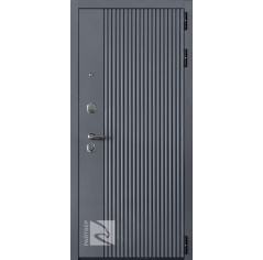 Входные двери Вертикаль - Дуб беленый