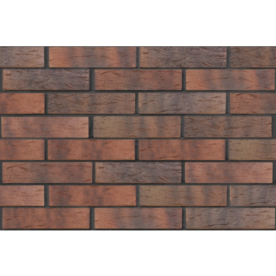 Кирпич облицовочный керамический ЛСР пустотелый ореховый флэш 1 NF рустик #1