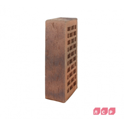 Кирпич облицовочный керамический ЛСР пустотелый ореховый флэш 1 NF рустик #3