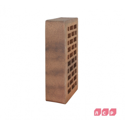Кирпич облицовочный керамический ЛСР пустотелый ореховый флэш 1 NF гладкий #3
