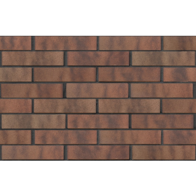 Кирпич облицовочный керамический ЛСР пустотелый ореховый флэш 1 NF гладкий #1