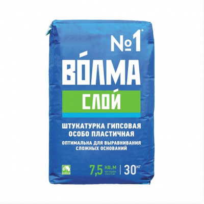 Штукатурка гипсовая Волма Слой, 5 кг #1