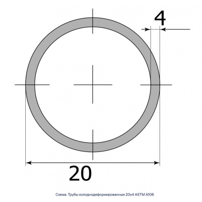 Трубы холоднодеформированные 20х4 ASTM A106 #2