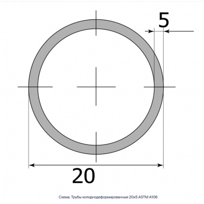 Трубы холоднодеформированные 20х5 ASTM A106 #2