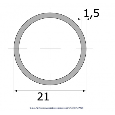 Трубы холоднодеформированные 21х1.5 ASTM A106 #2