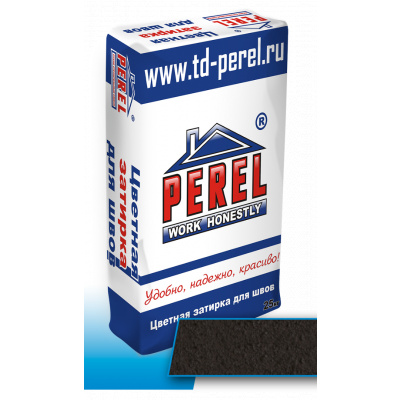 Темно-серая цветная затирочная смесь Perel RL, 25 кг #1