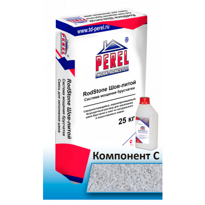 Perel «RodStone Шов-литой», белый, 25 кг + компонент 