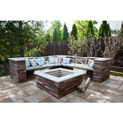 Ригельный кирпич Бурый камень (Stein Brown) (полный прокрас) 70 мм #6