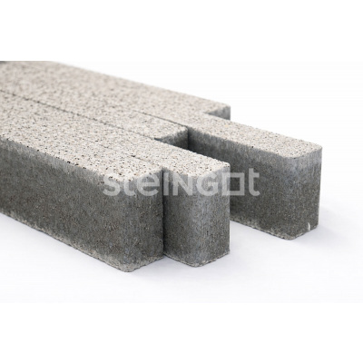 Ригельный кирпич Белый гранит (Bianco Nero) (частичный прокрас) 70 #3