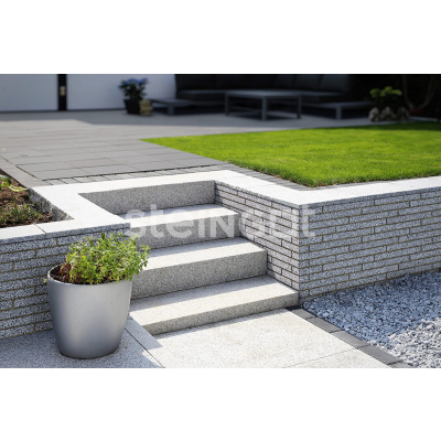 Ригельный кирпич Белый гранит (Bianco Nero) (частичный прокрас) 70 #5