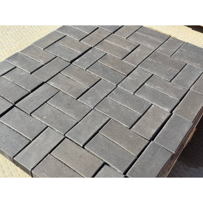 Клинкерная брусчатка Графитовый микс 200x100x50 мм #1