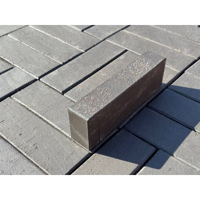 Клинкерная брусчатка Графитовый микс Лонг 250х80х50 мм #1