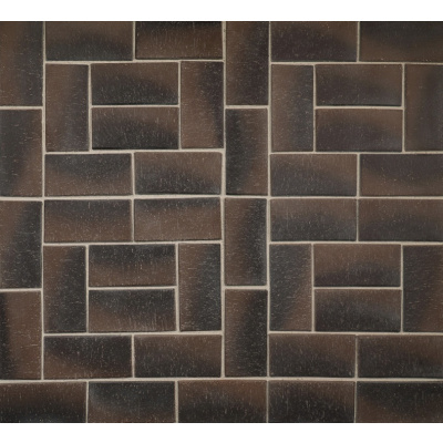 Клинкерная брусчатка коричневая 